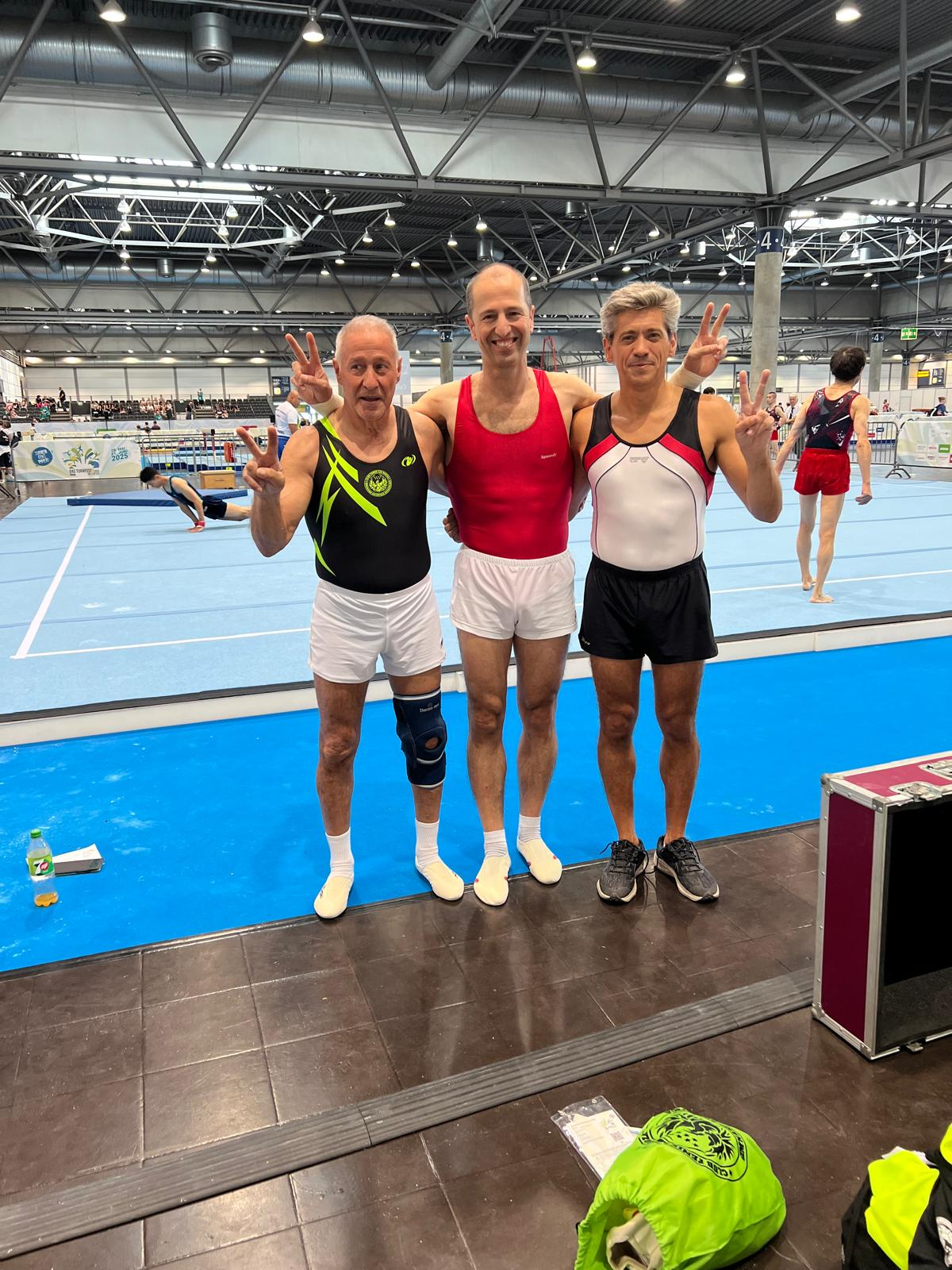 Podio veterano en Leipzig