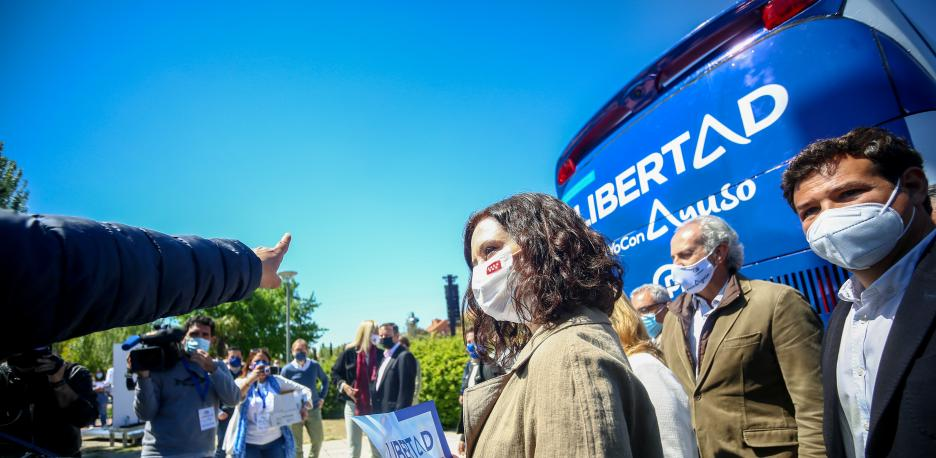 Acto público con representantes institucionales de la Comunidad de Madrid